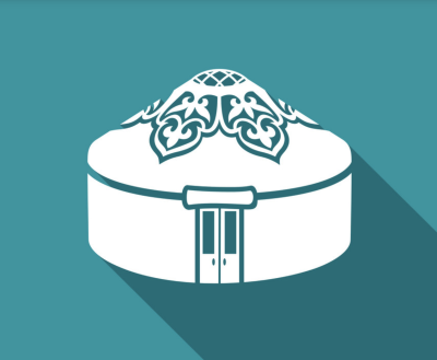 Бурятская юрта вектор