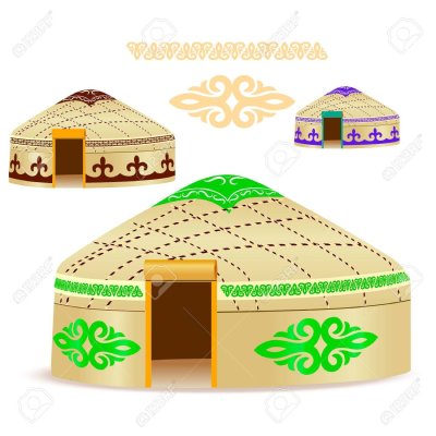 Бурятская юрта вектор