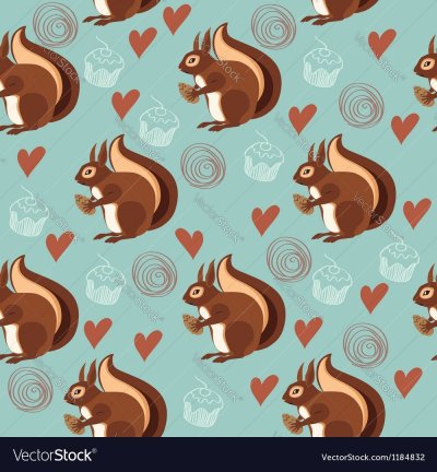 Фон с белочками