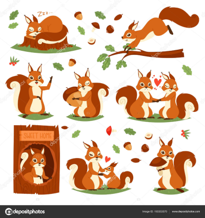 Белка мультяшная