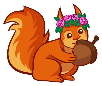 Белочки мультяшные