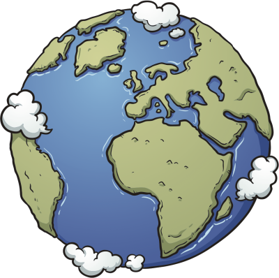 Планета земля мультяшная