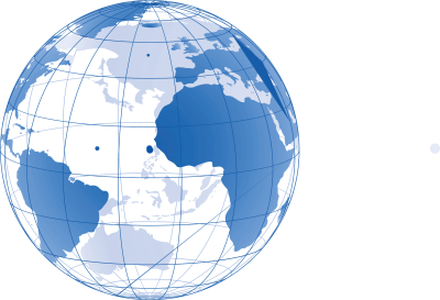 Земной шар на белом фоне