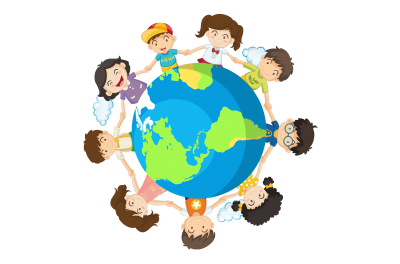 Дети на земном шаре