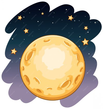 Изображение Луны для детей