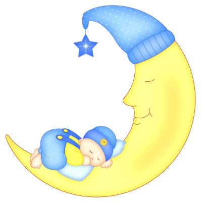 Спящий ребенок на Луне