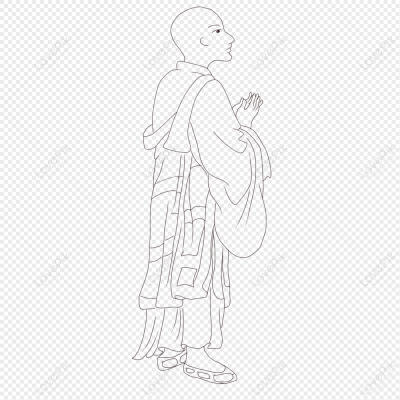 Веселый монах картинка нарисованная