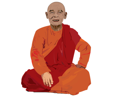 Буддист иллюстрация