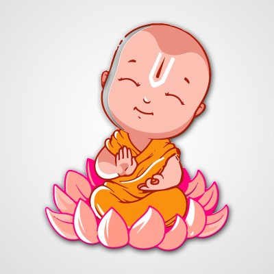 Мультяшный буддист