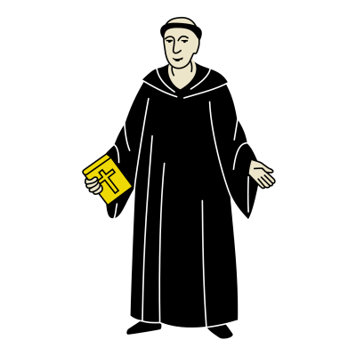 Монах мультяшный