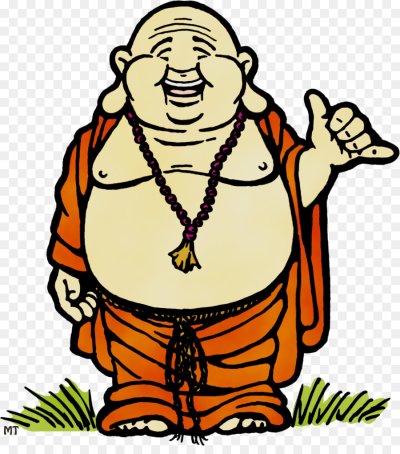 Толстенький буддийский монах