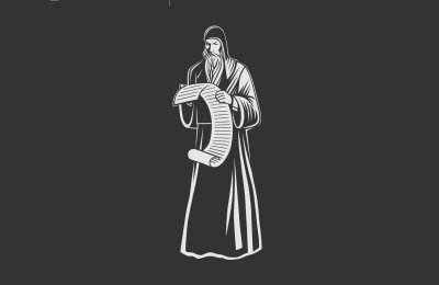 Монах рисунок