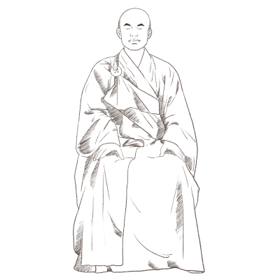 Монах картинка нарисованная