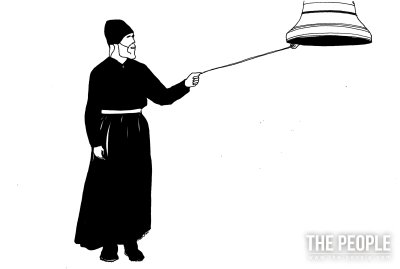 Силуэт священника