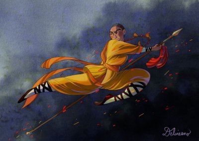 Боевой монах Шаолинь арт