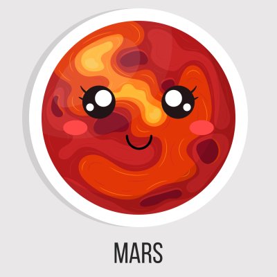 Марс Планета рисунок