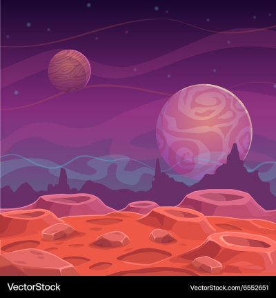 Поверхность планеты вектор