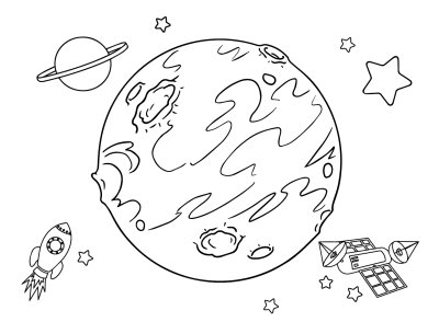 Планеты раскраска для детей