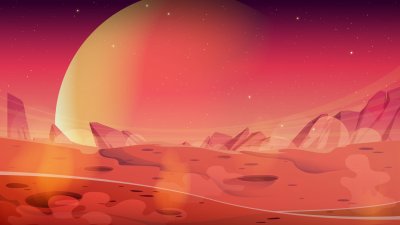 Фон для рабочего стола пейзаж Марса