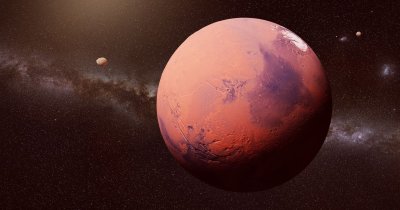 Марс Планета на белом фоне