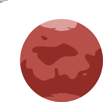 Марс Планета рисунок