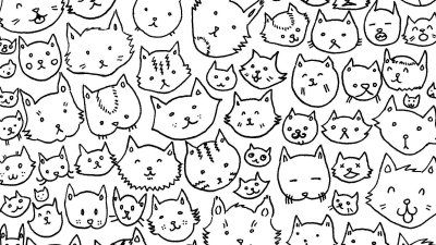 Легкие рисунки с котиками