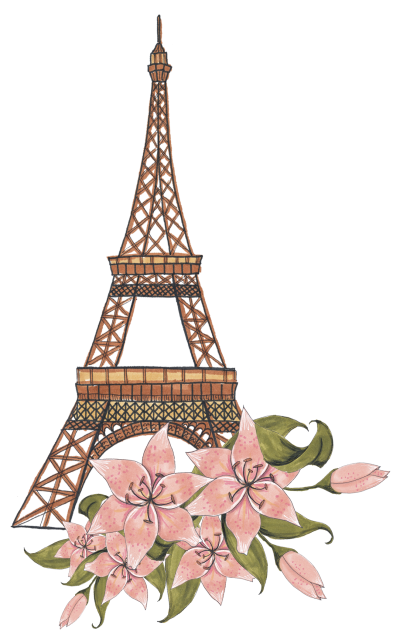 Париж мультяшный