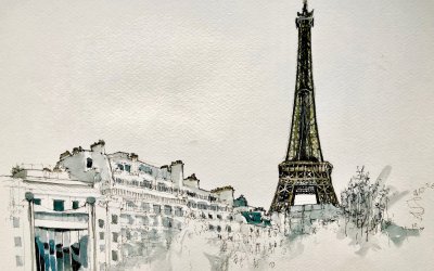 Франция эльфивая башня рисунок