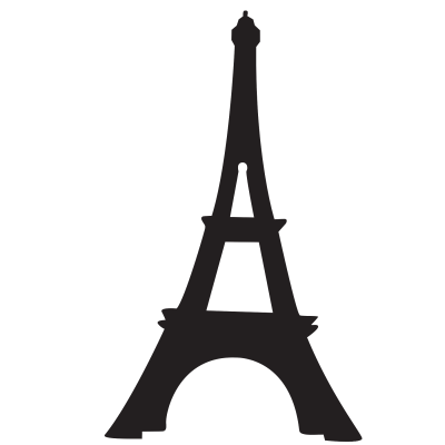 Эйфелева башня в Париже силуэт