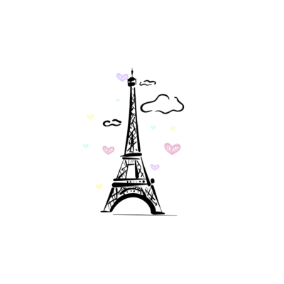 Башня Парижа на прозрачном фоне