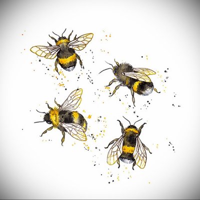 Пчела рисунок