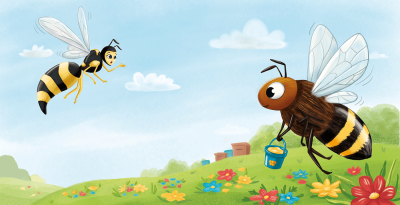 Оса рисунок