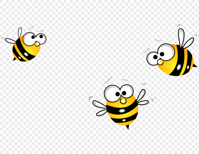 Пчела на белом фоне