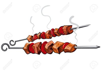 Шашлык на шампуре