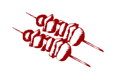 Шашлык на прозрачном фоне