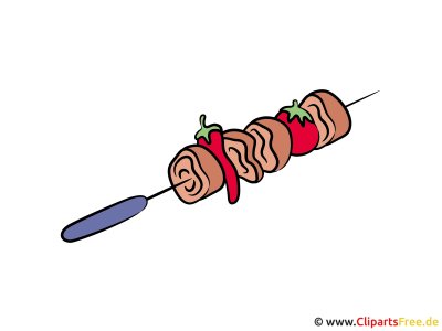 Шашлык нарисованный