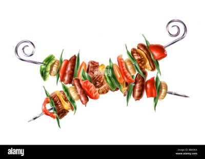 Мясо на шампуре