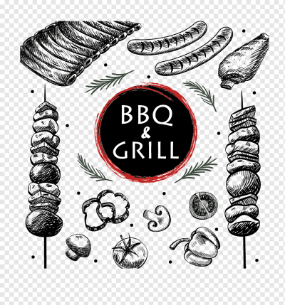 Мясо гриль вектор