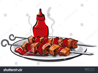 Шашлык вектор