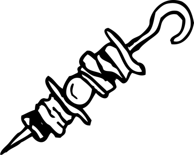 Шашлык раскраска