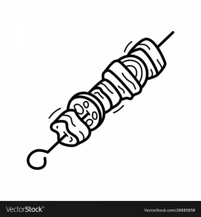 Шашлык нарисованный