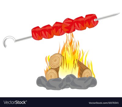 Шашлык иллюстрация