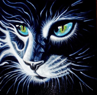 Картины пастелью на черном фоне