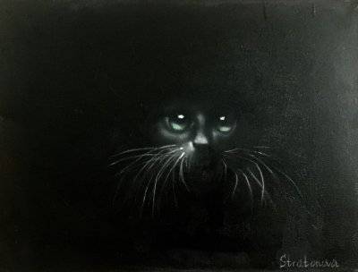 Черные коты в живописи