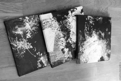 Картины на холсте абстракция черное белое