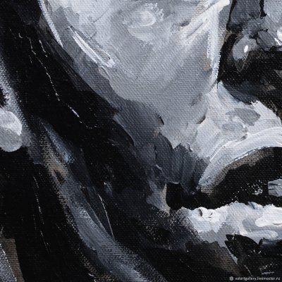 Черно белая живопись