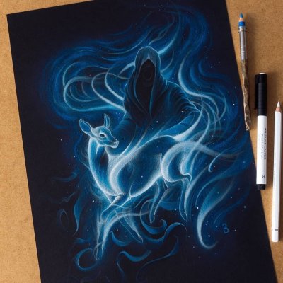 Рисование на черной бумаге