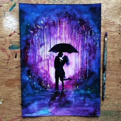 Рисование акрилом на холсте