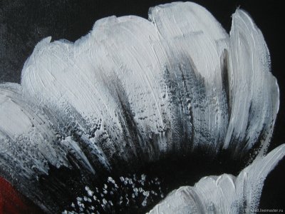 Черно белые картины акрилом