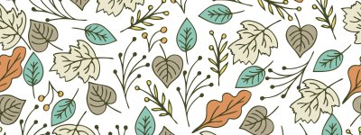 Растительный орнамент листья